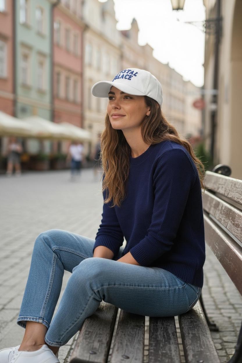 CRYSTAL PALACE Dad Cap - "Lublin White"