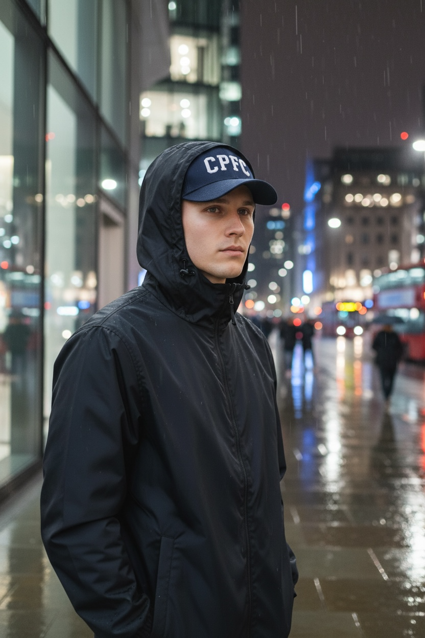 CPFC Navy Wool Low Crown - Leather Strap/Buckle