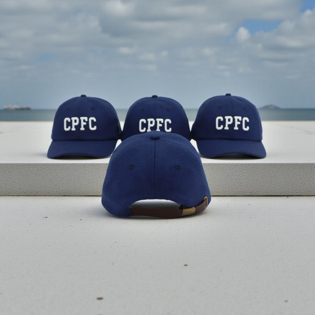 CPFC Navy Wool Low Crown - Leather Strap/Buckle