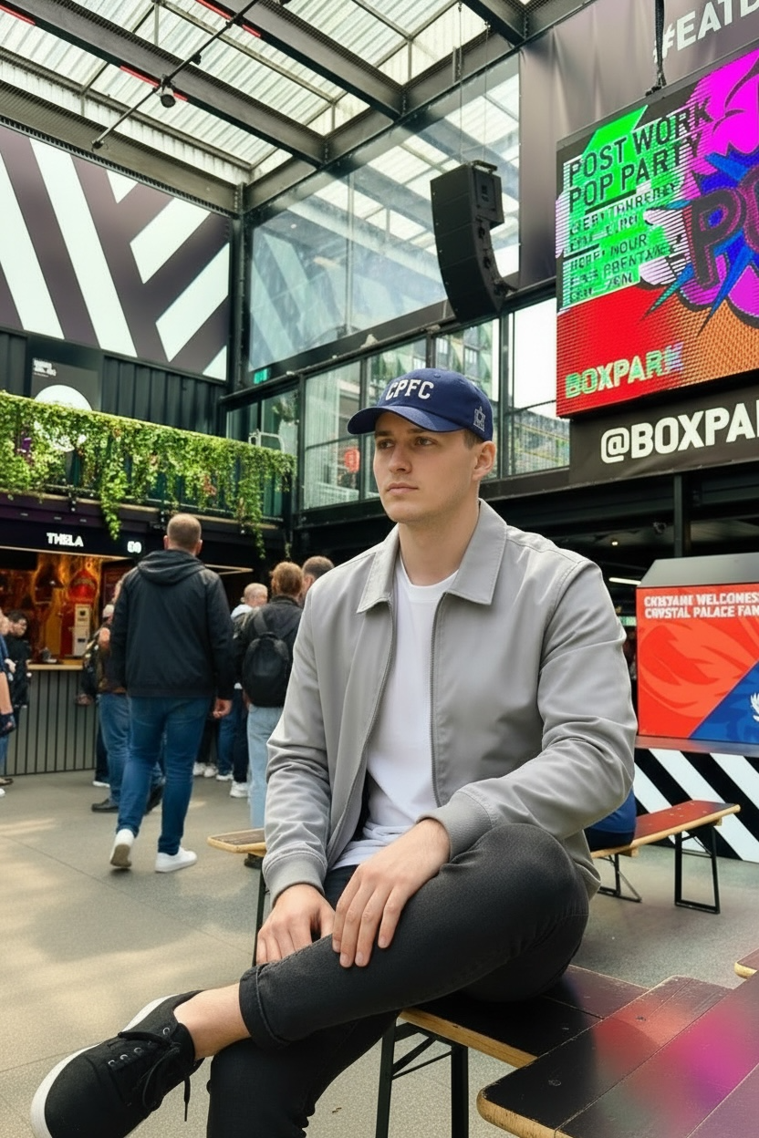 CPFC Navy Wool Low Crown - Leather Strap/Buckle