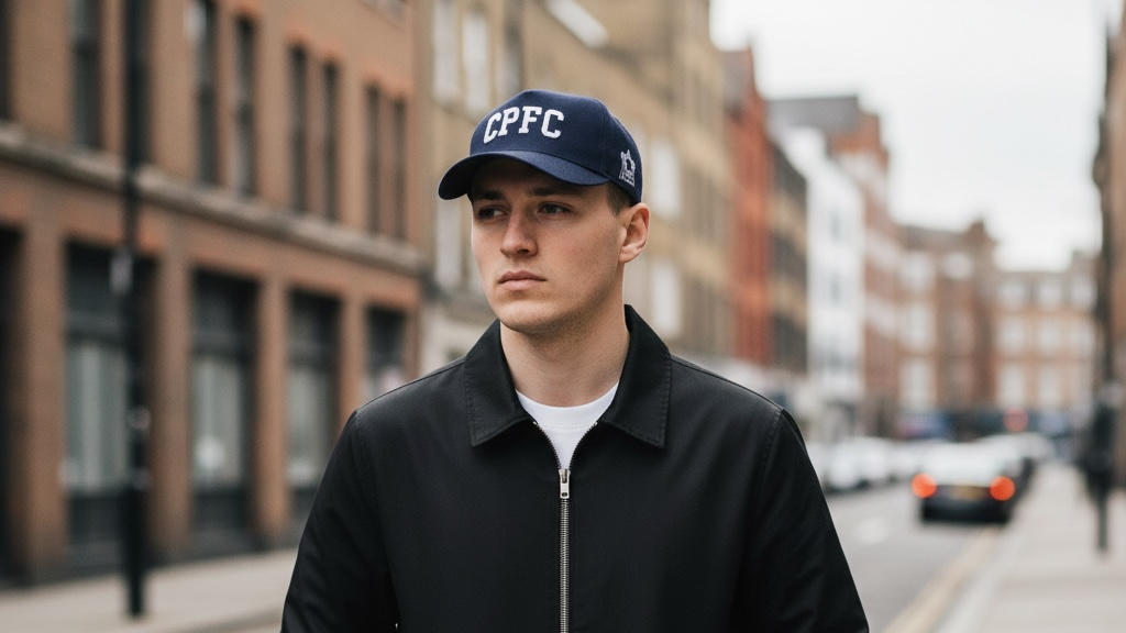 CPFC Navy Wool Low Crown - Leather Strap/Buckle