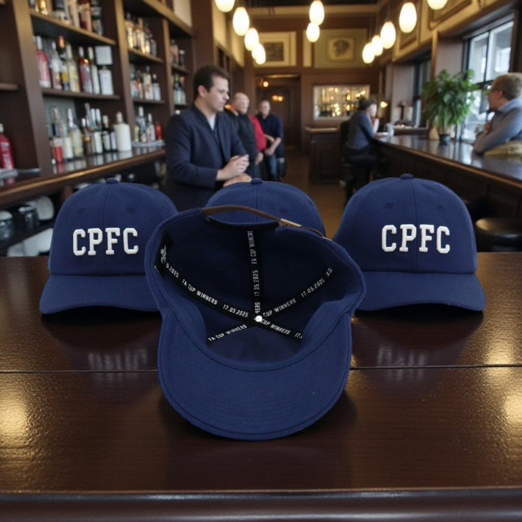 CPFC Navy Wool Low Crown - Leather Strap/Buckle
