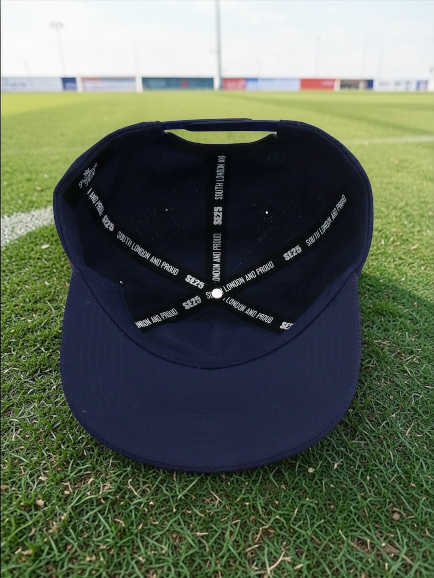 THE PALACE - SASH-ON-NAVY SNAPBACK – Prospect Hill Gear Company