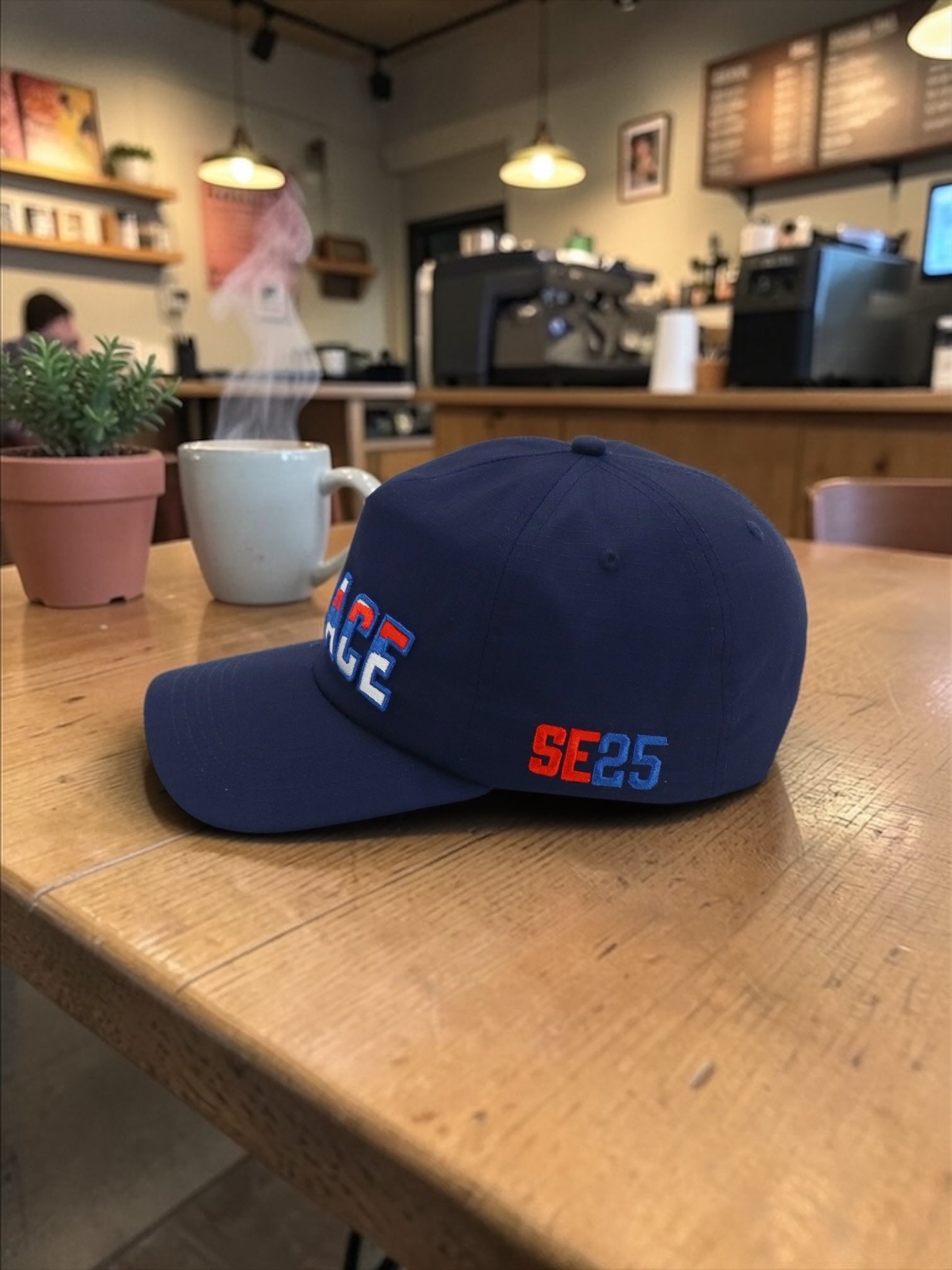 THE PALACE - SASH-ON-NAVY SNAPBACK – Prospect Hill Gear Company