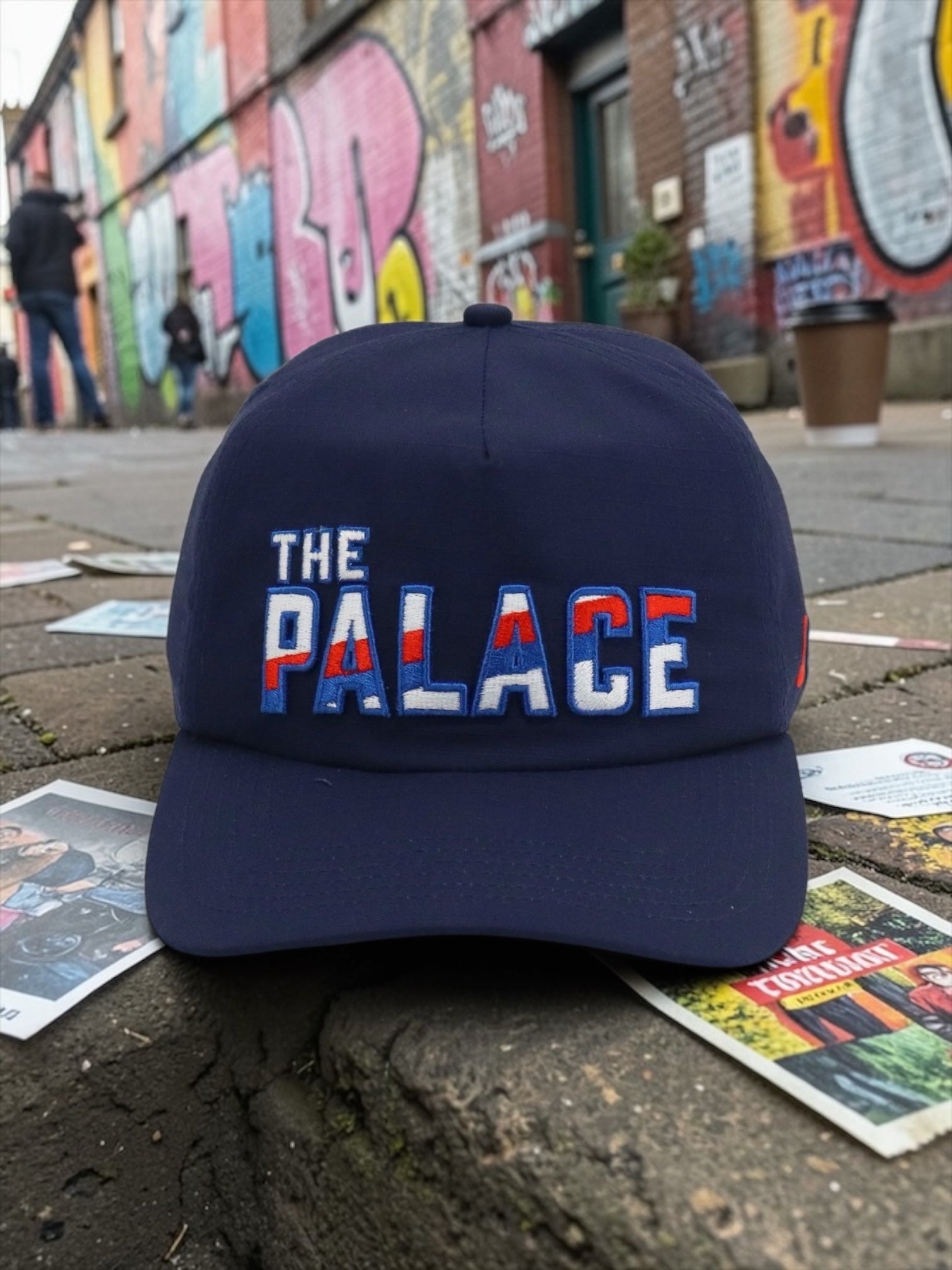THE PALACE - SASH-ON-NAVY SNAPBACK