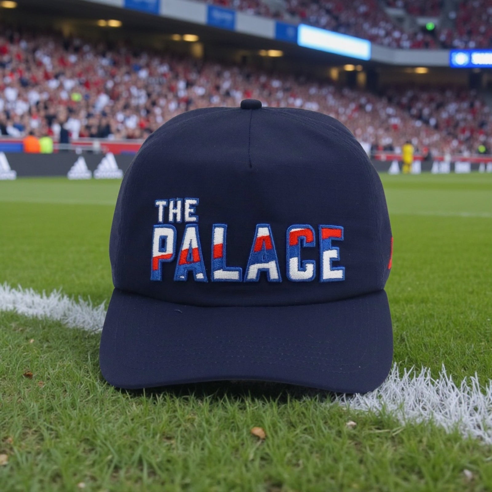 THE PALACE - SASH-ON-NAVY SNAPBACK – Prospect Hill Gear Company