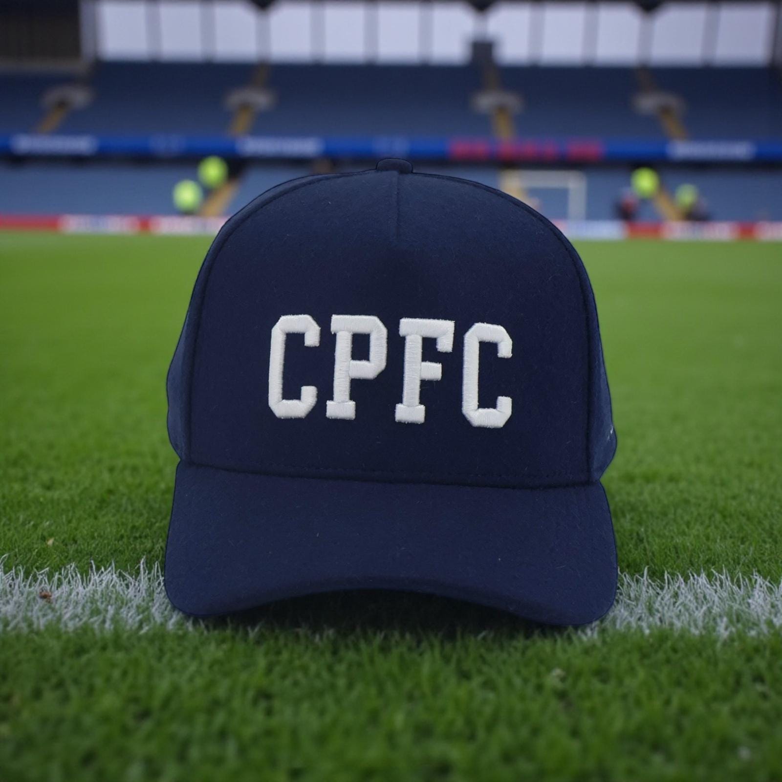 CPFC Navy Wool Snapback Cap