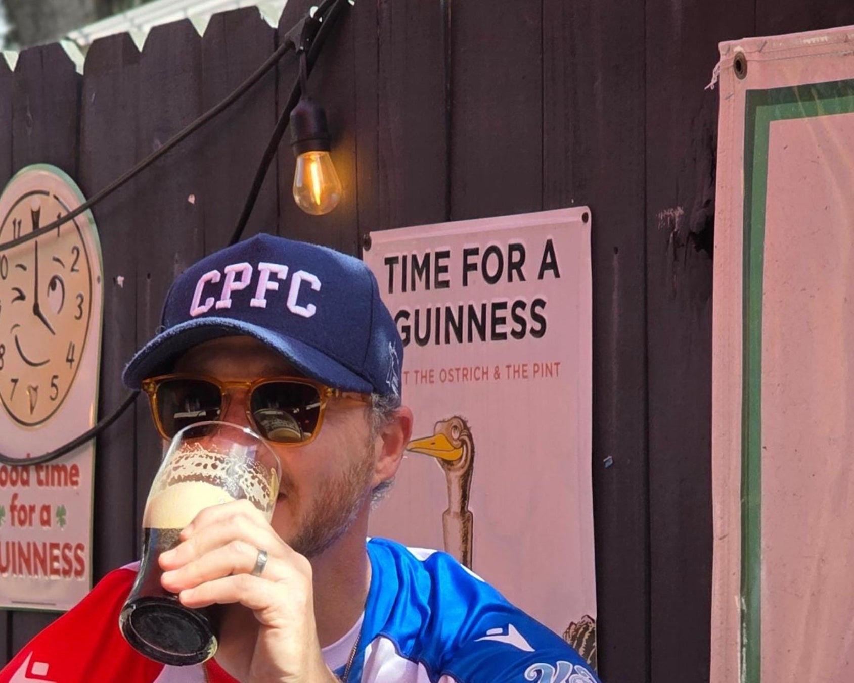 CPFC Navy Wool Snapback Cap