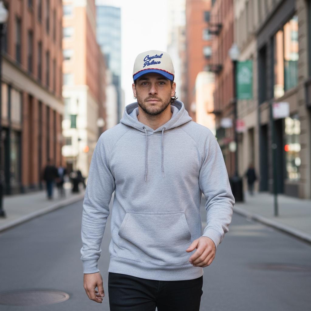 THE DAVE - Crystal Palace Retro Script Rope Snapback Cap